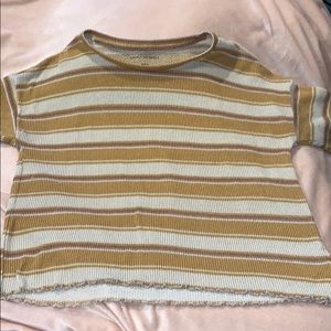 Yellow Striped American Eagle Shirt